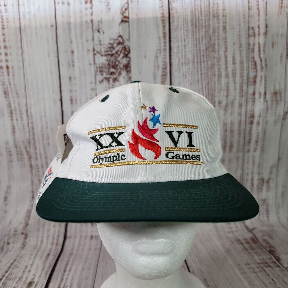 Vintage Atlanta‎ 1996 Olympics White Green Red USA Snapback Hat The Game